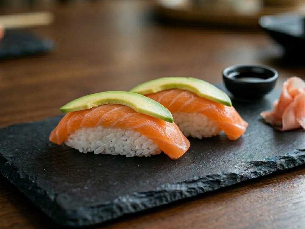 Sushi saumon avocat Le Creusot japonais restaurant